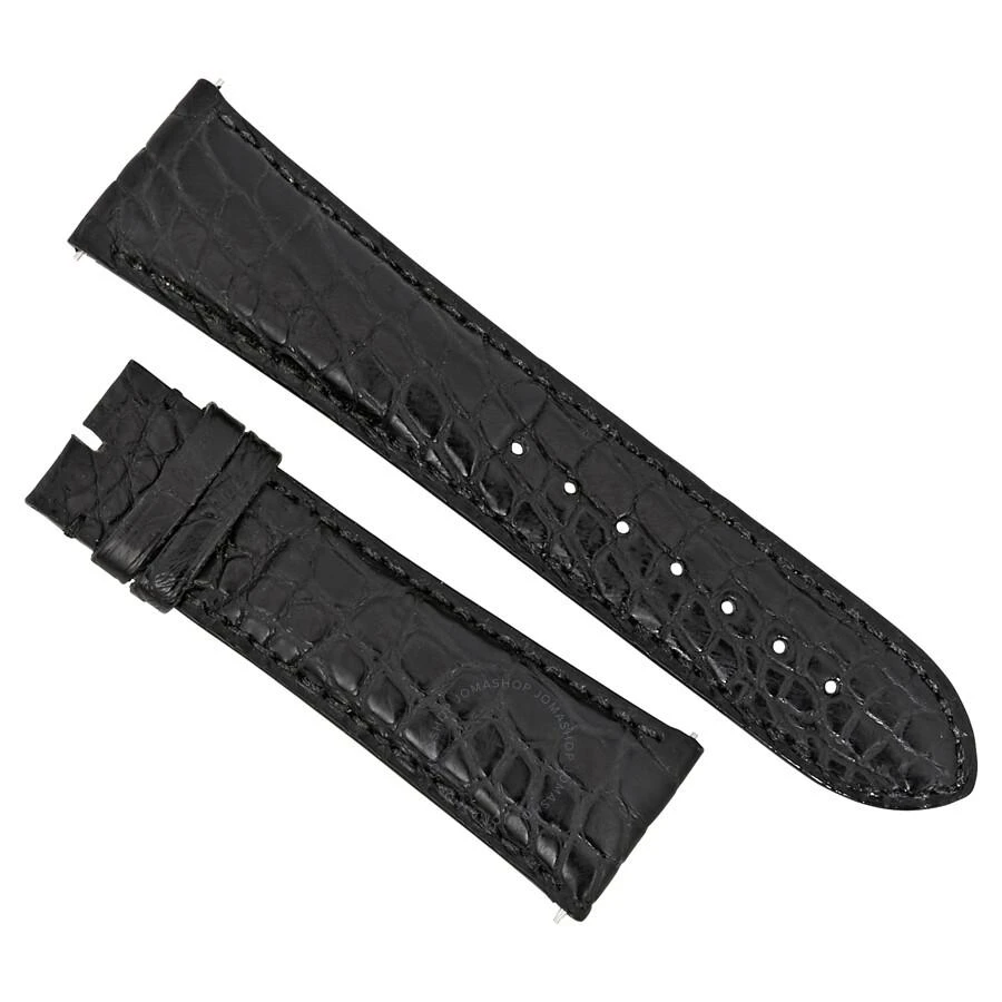 商品Hadley Roma|Matte Black 24 MM Alligator Leather Strap,价格¥588,第1张图片