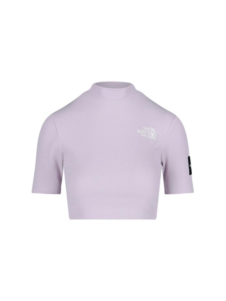 The North Face Logo-Embroidered Ribbed Cropped Top商品第1张图片规格展示
