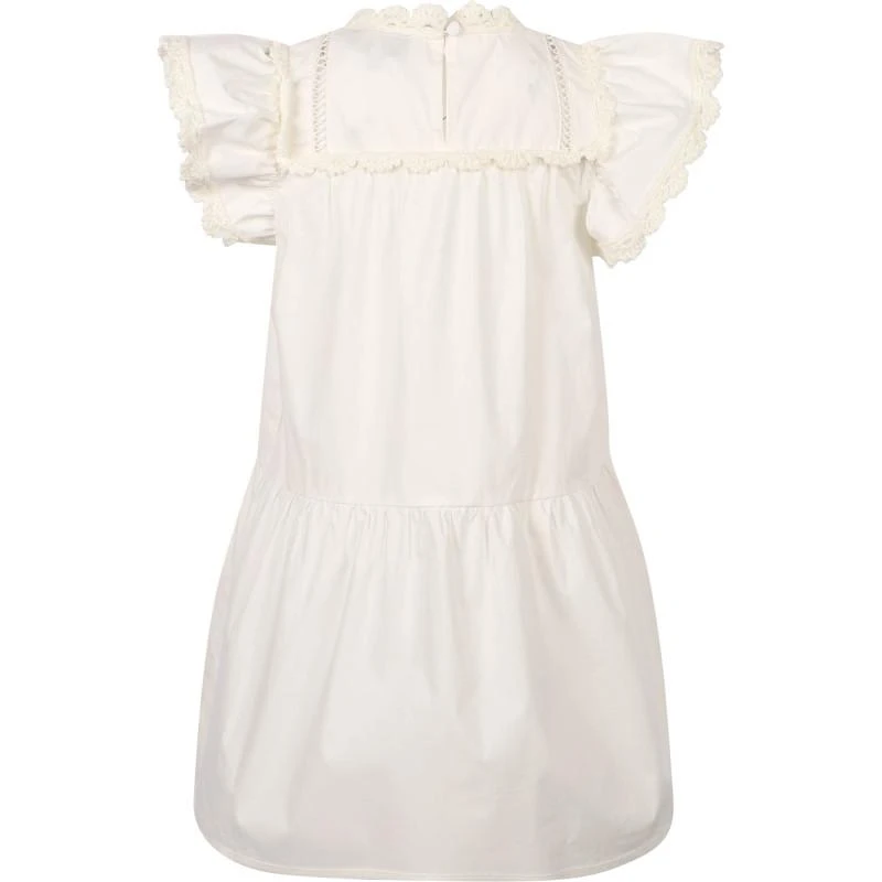 商品Sea|Crochet ruffle trimming dress in white,价格¥1132,第2张图片详细描述