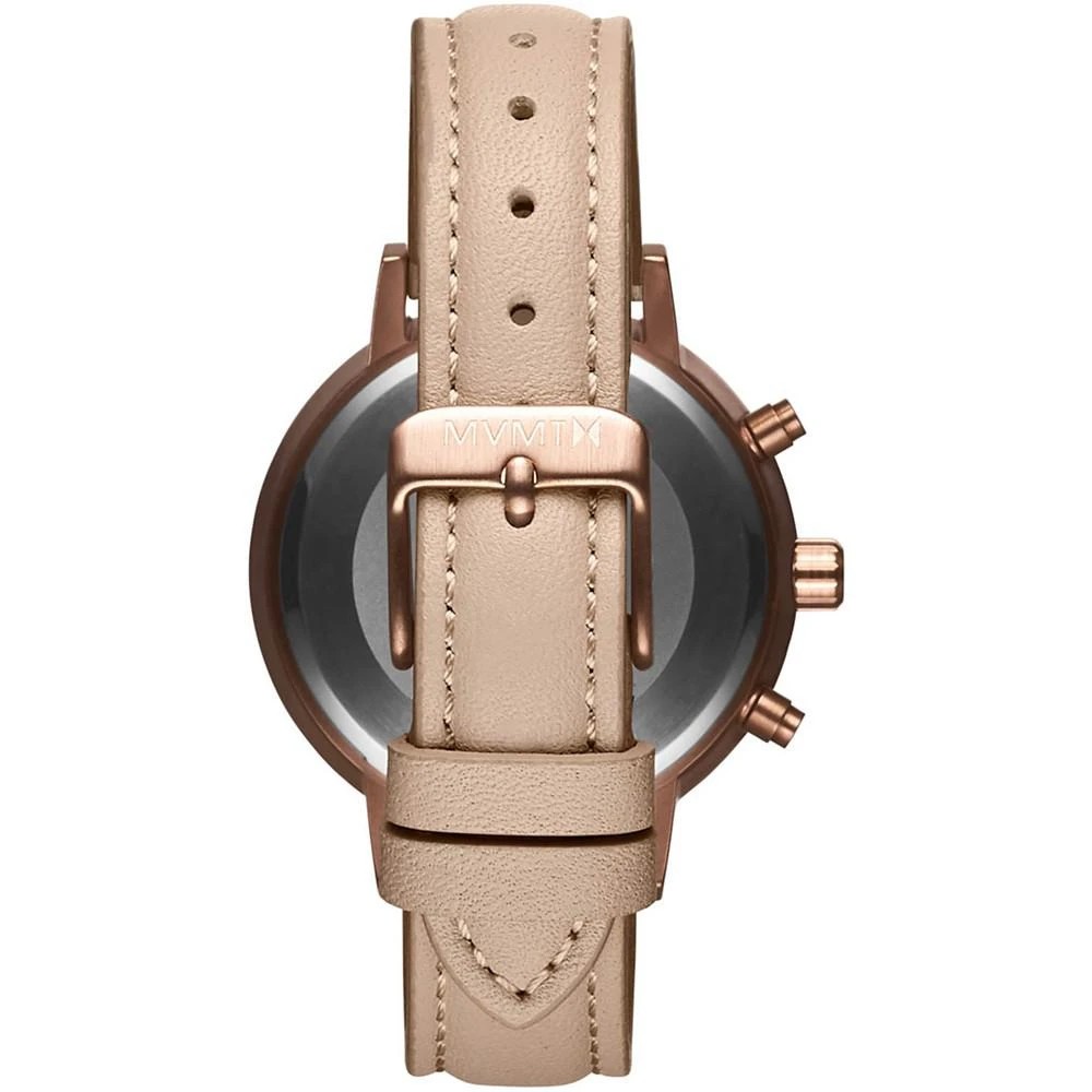 商品MVMT|Women's Nova Luna Blush Leather Strap Watch 38mm,价格¥784,第3张图片详细描述