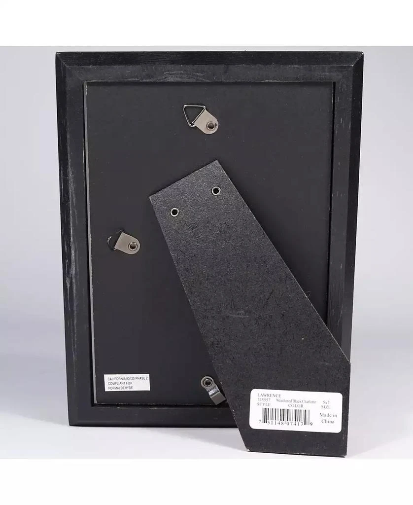 商品Lawrence Frames|Charlotte Weathered Black Wood Picture Frame - 5" x 7",价格¥103,第3张图片详细描述