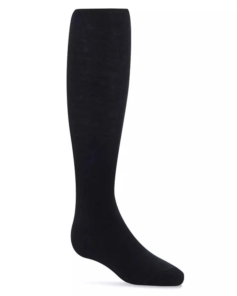 商品Memoi|Baby Girls Solid Cotton Blend Basic Non-Binding Sweater Tights,价格¥97,第2张图片详细描述