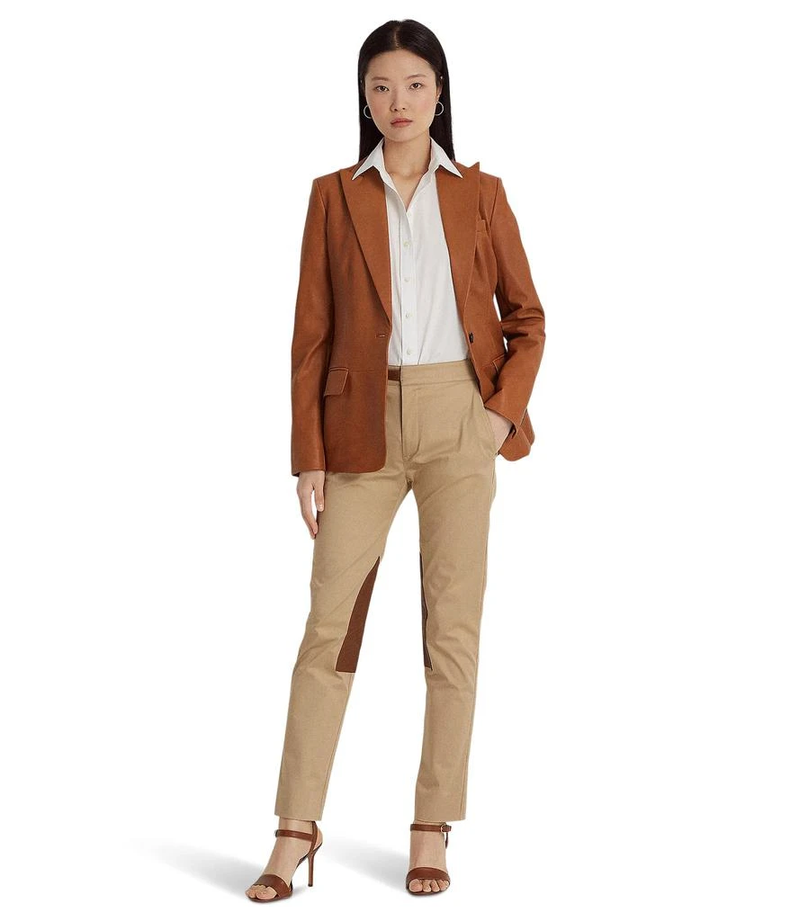 商品Ralph Lauren|Petite Double-Breasted Twill Blazer,价格¥1723,第4张图片详细描述