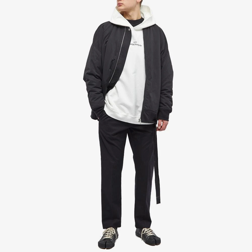 商品MAISON MARGIELA|Maison Margiela Upside Down Logo Hoodie,价格¥3294,第4张图片详细描述