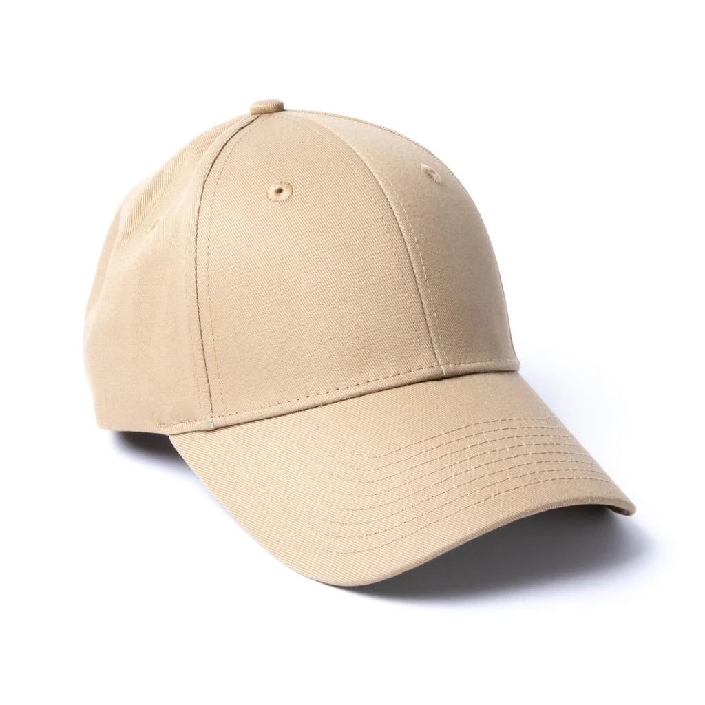 商品Original Hero|Milliner 6 Panel Cotton Baseball Cap Almond Mr Flat Embroidered,价格¥438,第1张图片详细描述