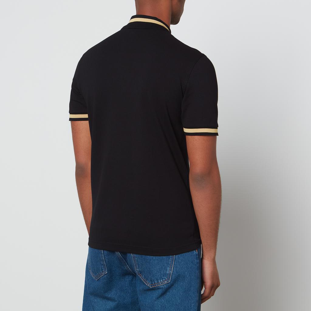 Fred Perry Men's Made In England Single Tipped Polo Shirt - Black/Champagne商品第2张图片规格展示
