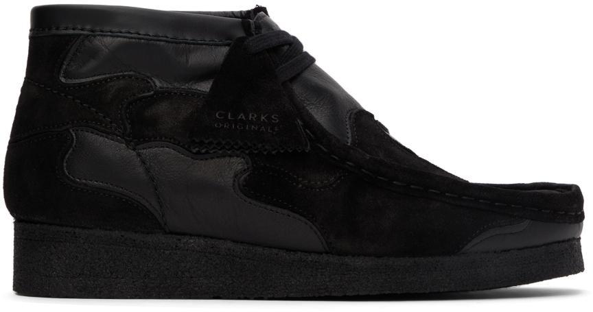 商品Clarks|Black Wallabee Patch Desert Boots,价格¥2454,第1张图片