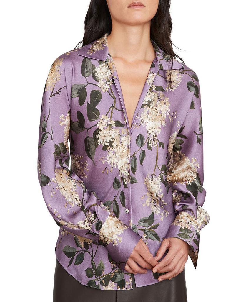 商品Vince|Lilac Bias Long Sleeved Blouse,价格¥2905,第1张图片