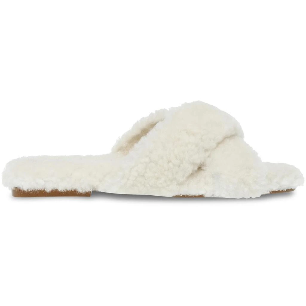 商品Steve Madden|Steve Madden Womens RECO03S1 Shearling Slip On Slide Sandals,价格¥73,第3张图片详细描述