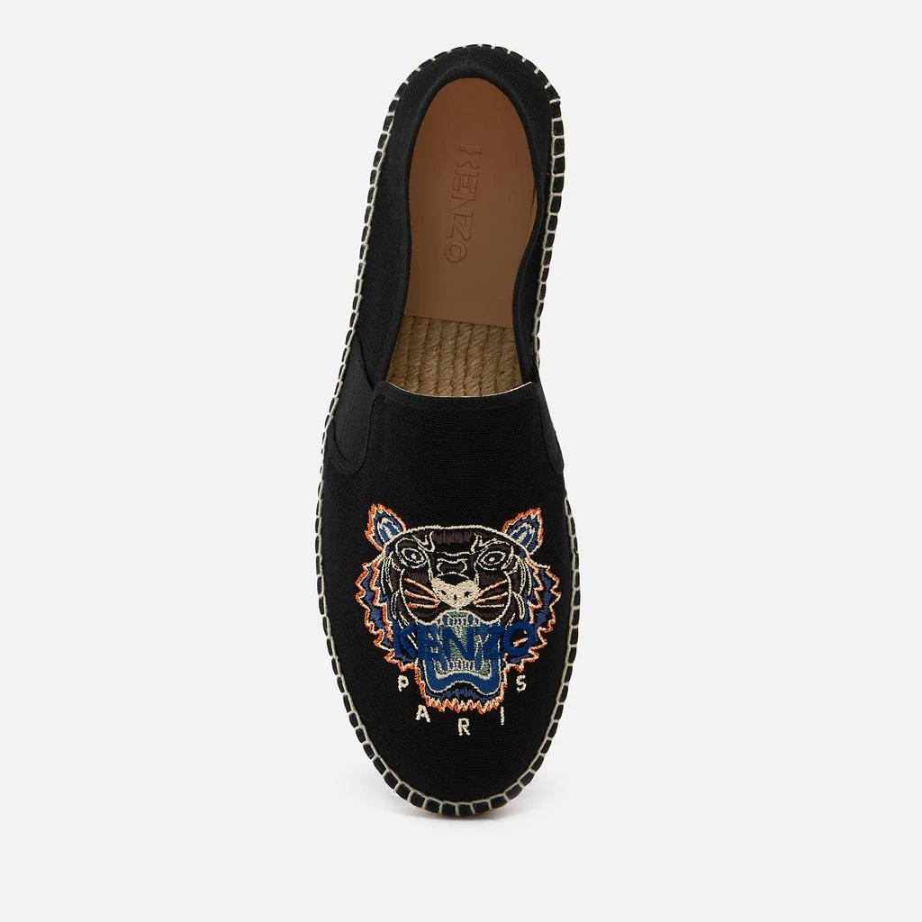 商品Kenzo|KENZO Tiger Embroidered Canvas Espadrilles,价格¥967,第3张图片详细描述