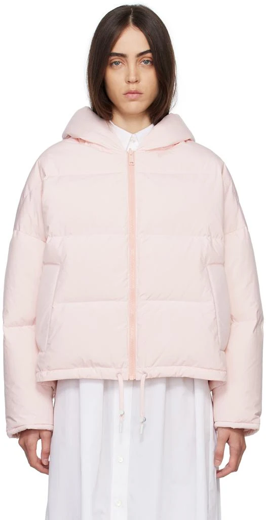 商品Yves Salomon|Pink Quilted Down Jacket,价格¥2020,第1张图片