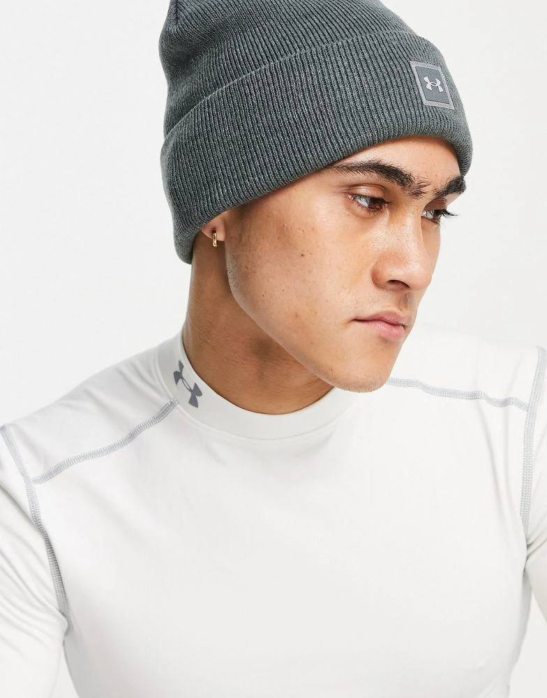 商品Under Armour|Under Armour halftime knit beanie in grey,价格¥102,第4张图片详细描述