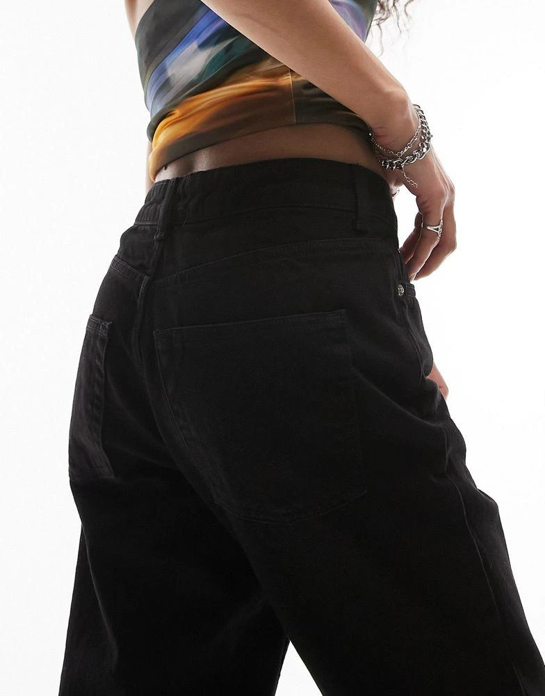 商品Topshop|Topshop Mom jeans in black,价格¥158,第5张图片详细描述