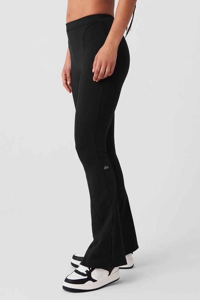 商品Alo|High-Waist 7/8 Zip It Flare Legging - Black,价格¥748,第3张图片详细描述