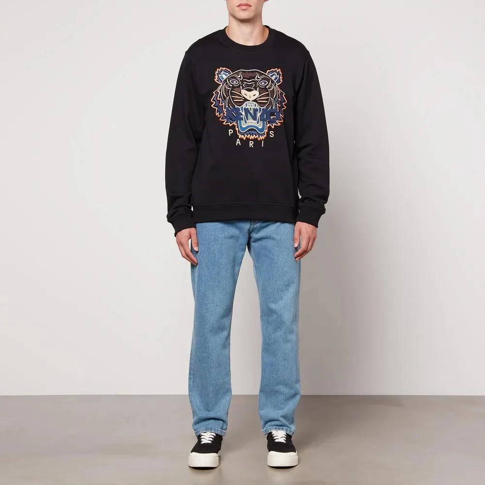 商品Kenzo|KENZO Tiger Embroidered Cotton-Jersey Sweatshirt,价格¥1530,第3张图片详细描述