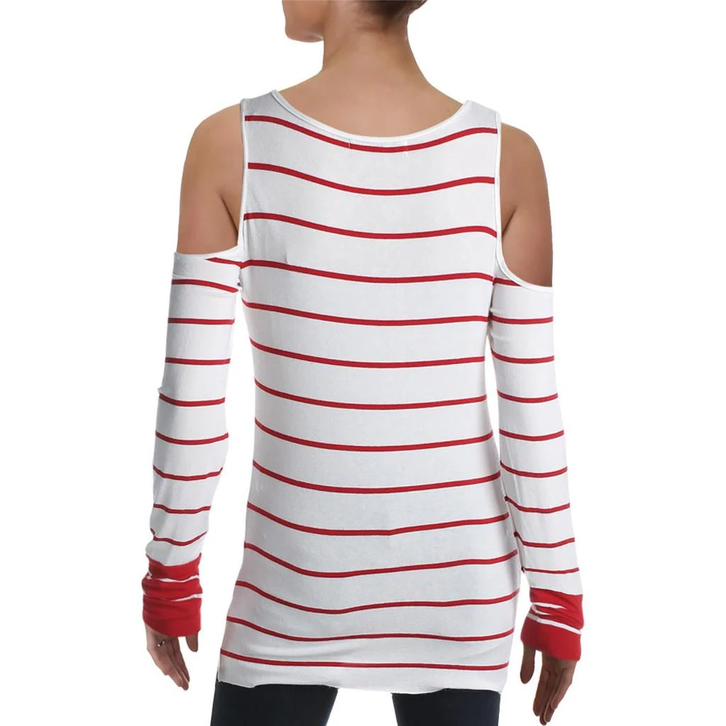 商品Bailey 44|Bailey 44 Womens Striped Cold Shoulder T-Shirt,价格¥46,第3张图片详细描述