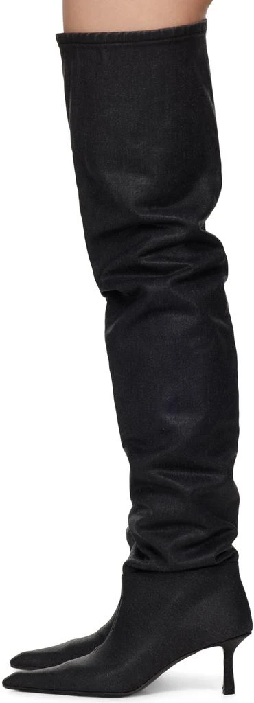 商品Alexander Wang|Gray Viola Denim Boots,价格¥11634,第3张图片详细描述