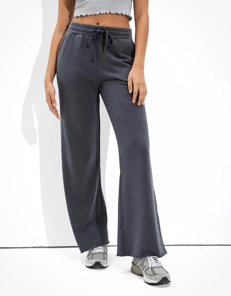 商品[国内直发] AE|（轻微瑕疵起球）AE Fleece Skater Wide Leg Pant,价格¥99,第1张图片