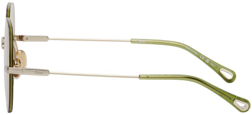 商品Chloé|Green Benjamine Sunglasses,价格¥2450,第5张图片详细描述