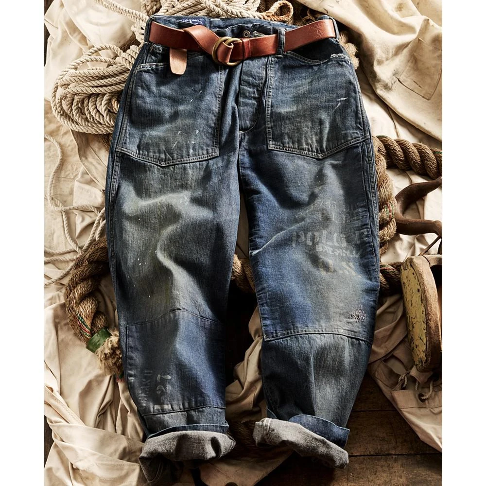 商品Ralph Lauren|Men's Cotton Relaxed-Fit Distressed Jeans,价格¥1357,第5张图片详细描述