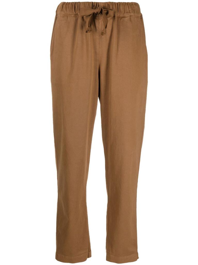 SEMICOUTURE - Cotton Blend Drawstring Trousers商品第1张图片规格展示