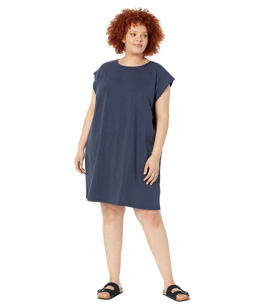 商品Madewell|Plus Organic Cotton Cap-Sleeve Tee Dress,价格¥440,第1张图片