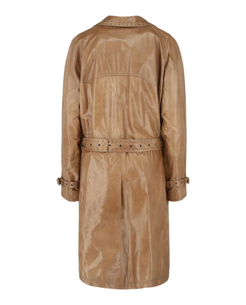 商品Bottega Veneta|Double Breasted Leather Coat,价格¥11869,第2张图片详细描述