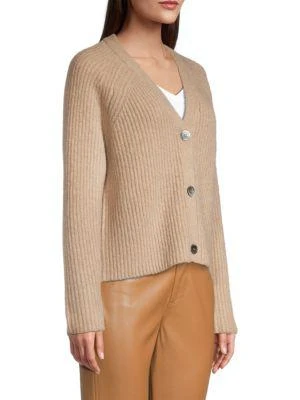 商品Tahari|Wool-Cashmere Blend V-Neck Cardigan,价格¥601,第3张图片详细描述