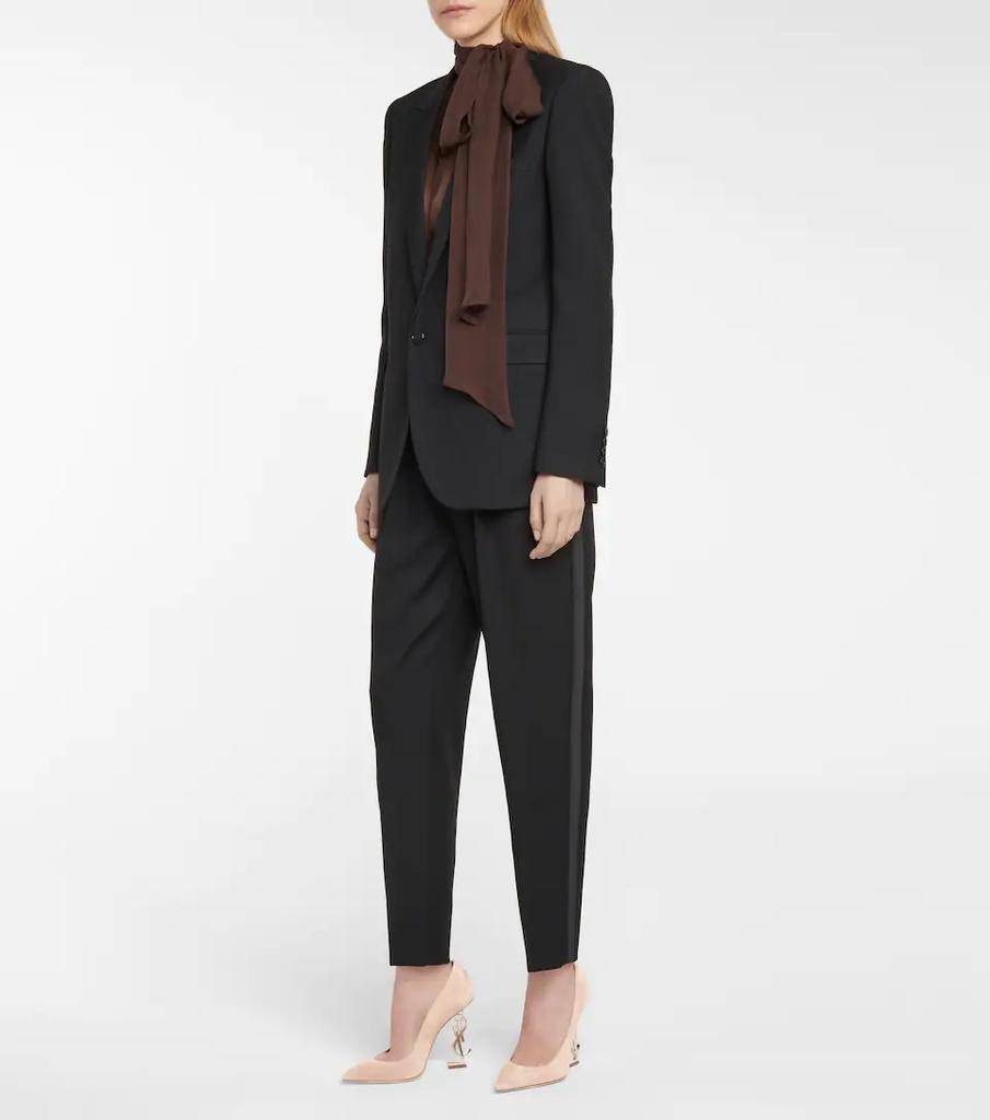 商品Yves Saint Laurent|Opyum 110绒面革高跟鞋,价格¥10902,第4张图片详细描述
