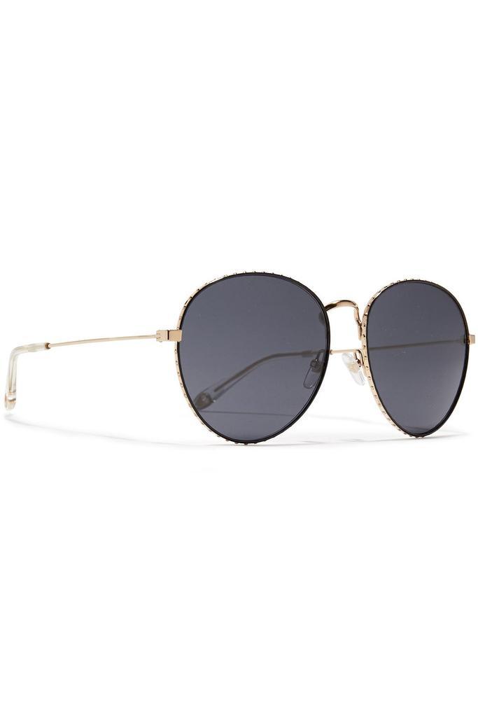 商品Givenchy|Aviator-style studded gold-tone sunglasses,价格¥1539,第5张图片详细描述