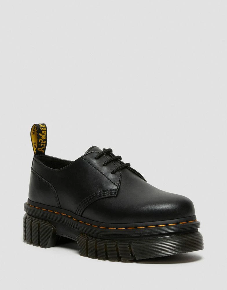 商品Dr. Martens|Dr Martens Audrick 3-Eye Shoe with chunky sole in black,价格¥977,第1张图片