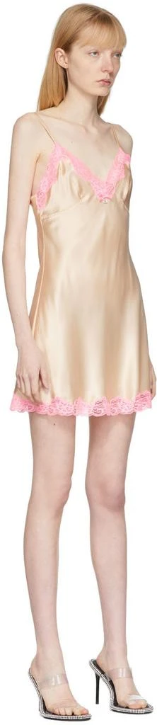 商品Alexander Wang|Beige & Pink Lace Slip Dress,价格¥960,第2张图片详细描述