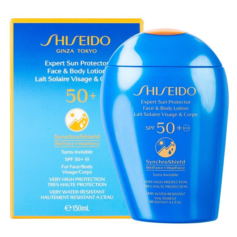 商品Shiseido|SHISEIDO 资生堂 蓝胖子防晒乳液150ml 防水防汗防晒霜面部及身体均可用 SPF50+,价格¥243,第1张图片