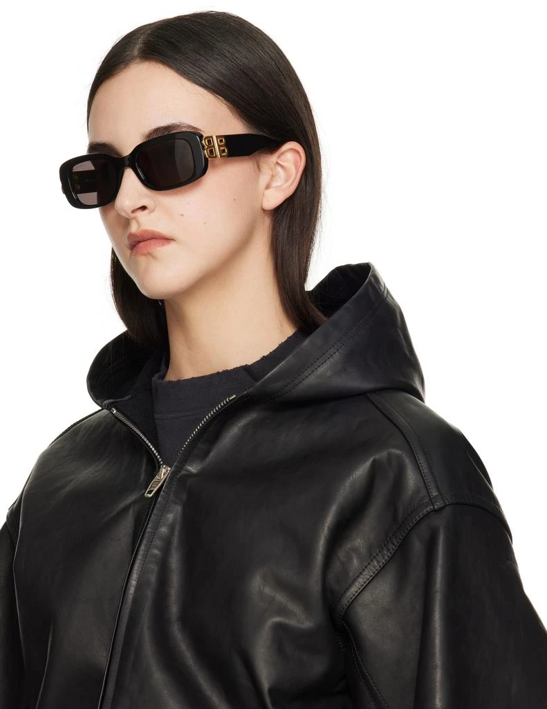 商品Balenciaga|Black Everyday None Rectangular Sunglasses,价格¥3155,第4张图片详细描述