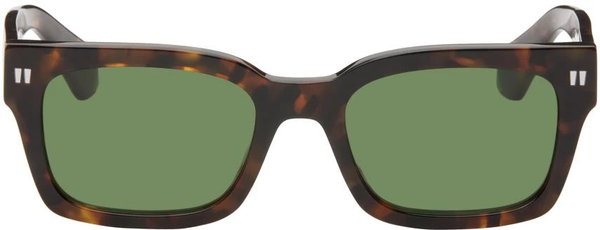 商品Off-White|Tortoiseshell Midland Sunglasses,价格¥1299,第1张图片