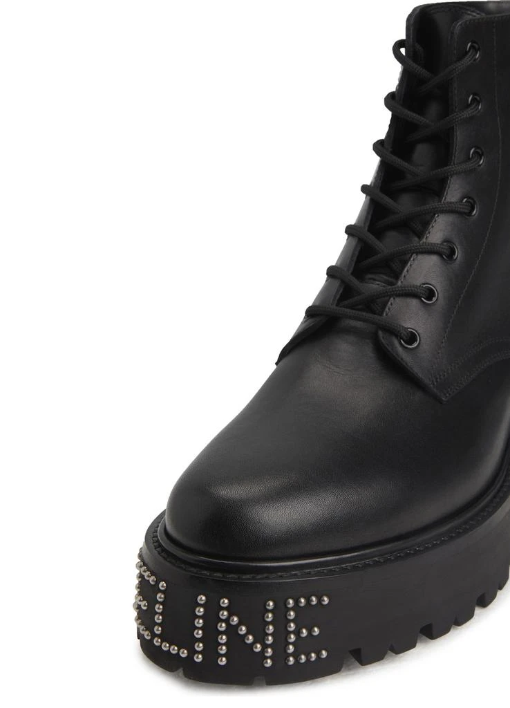商品Celine|Celine bulky lace-up boot with studded outsole in shiny bull,价格¥12030,第5张图片详细描述