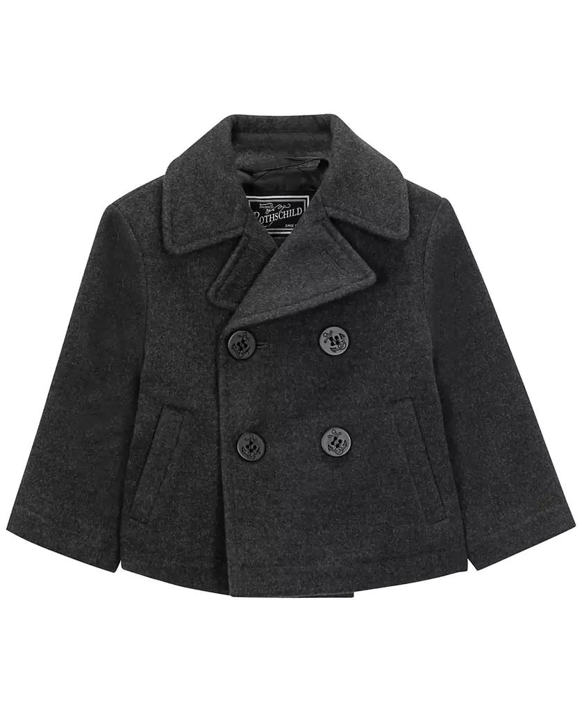 商品S Rothschild & CO|Baby Boys Double-Breasted Peacoat,价格¥464,第1张图片