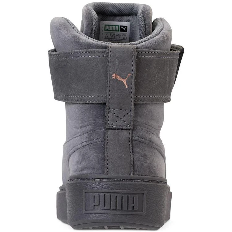 商品Puma|Women's Suede Platform Mid Velour Casual Sneakers from Finish Line,价格¥519,第5张图片详细描述
