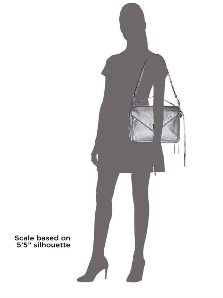 商品Rebecca Minkoff|Darren Metallic Leather Messenger Bag,价格¥1035,第3张图片详细描述