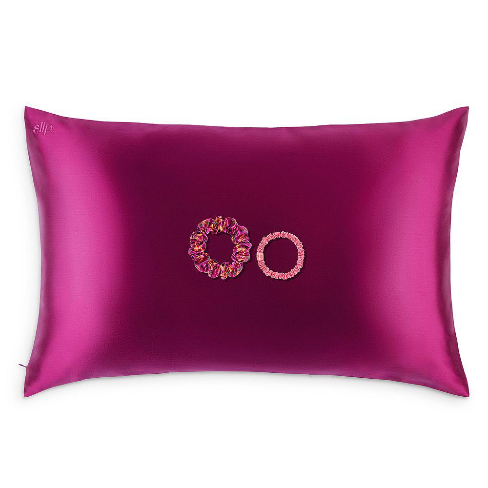 Blossom Nights Pure Silk Pillowcase and Scrunchies Gift Set商品第1张图片规格展示