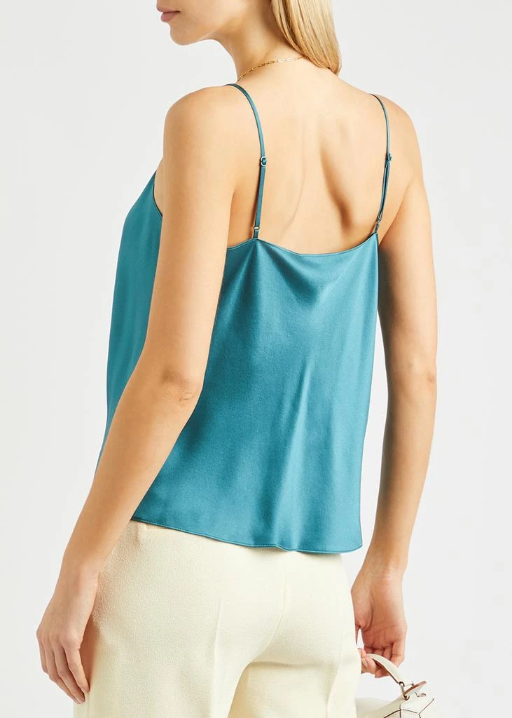 商品Vince|Teal silk-satin top,价格¥904,第3张图片详细描述