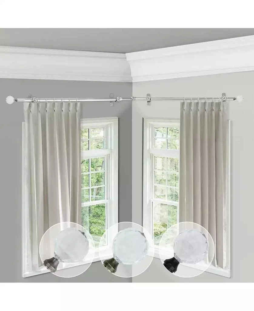 商品Rod Desyne|Faceted 13/16" Corner Curtain Rod 28-48",价格¥1920,第2张图片详细描述