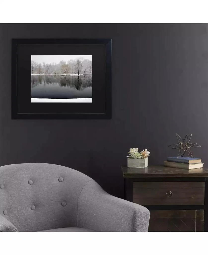 商品Trademark Global|Kurt Shaffer Snowy Pond Matted Framed Art - 15" x 20",价格¥390,第3张图片详细描述