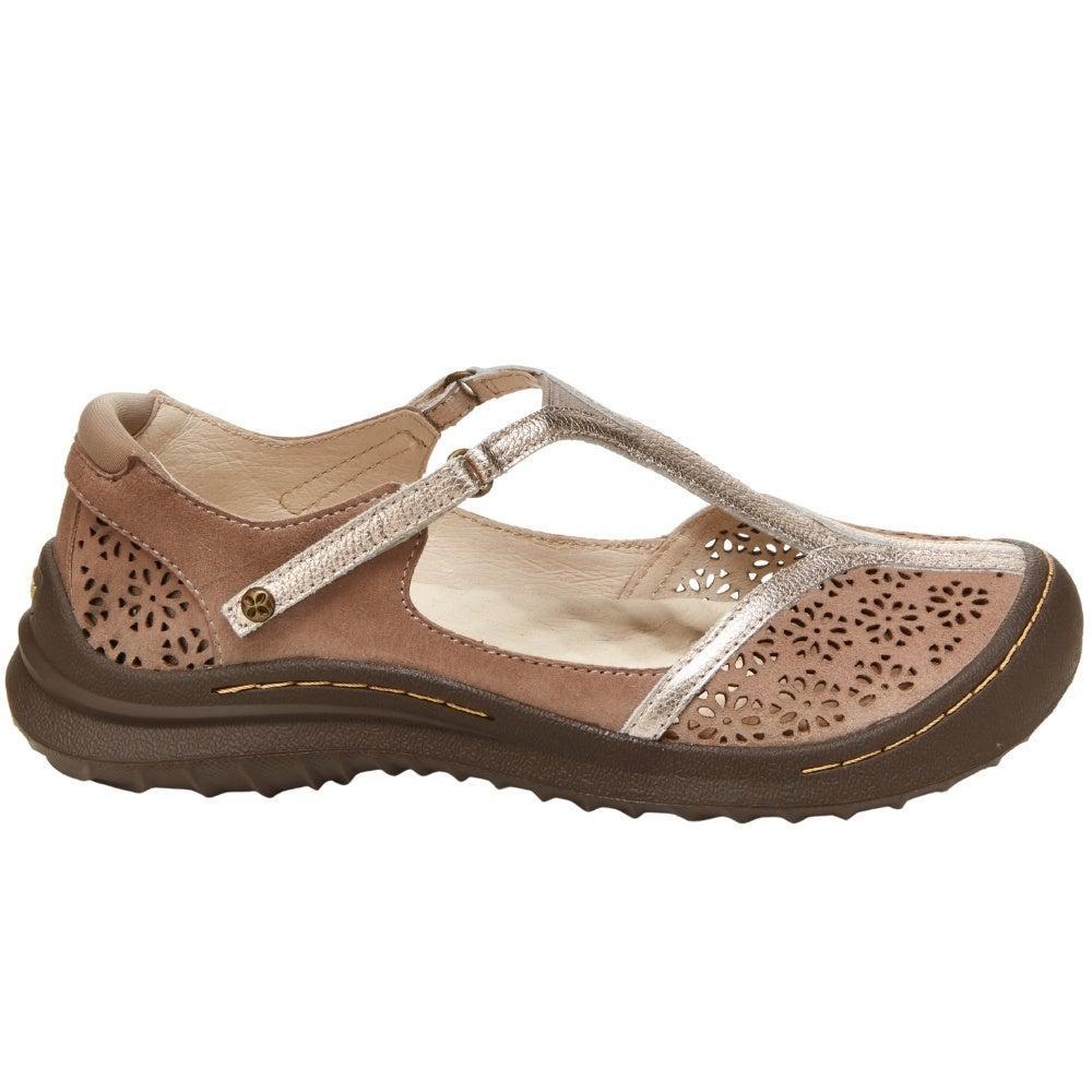 商品Jambu|Creek Perforated T-Strap Sandals,价格¥599,第1张图片详细描述