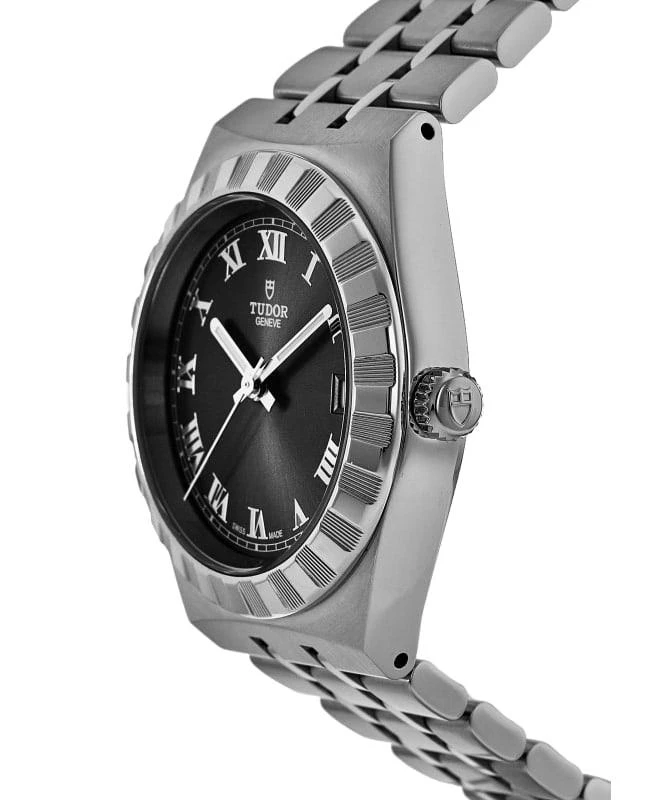 商品Tudor|Tudor Royal Black Dial Stainless Steel Women's Watch M28400-0003,价格¥14529,第3张图片详细描述