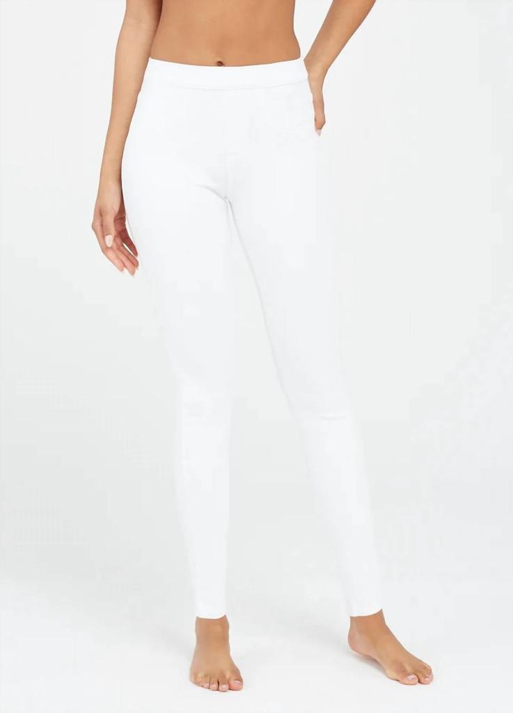 Jean-Ish Ankle Leggings In White商品第1张图片规格展示