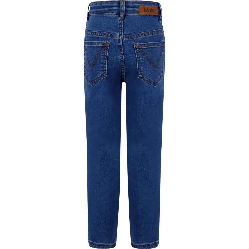 商品MOLO|Stone blue jeans with fringe edge,价格¥596,第2张图片详细描述