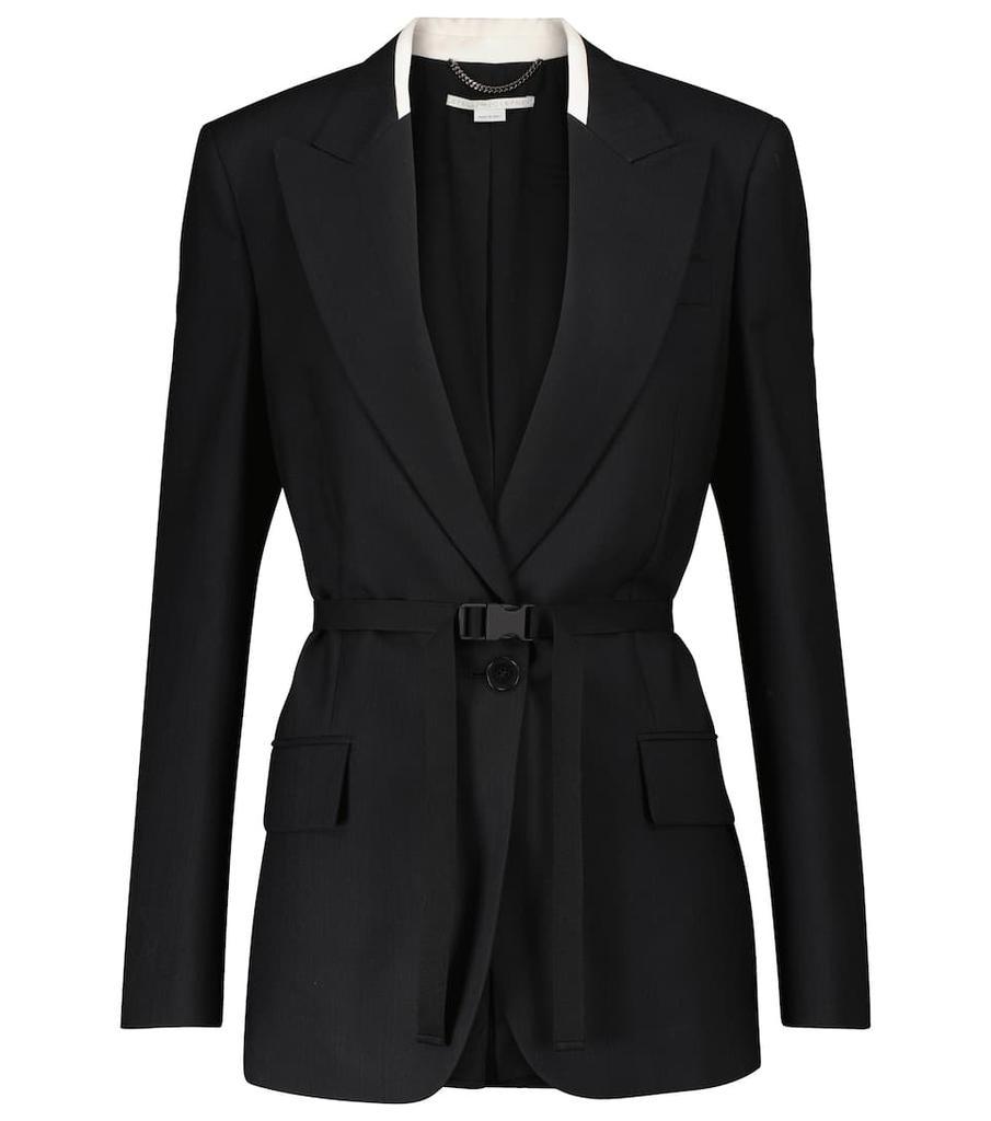 商品Stella McCartney|羊毛混纺腰带西装外套,价格¥8961,第1张图片
