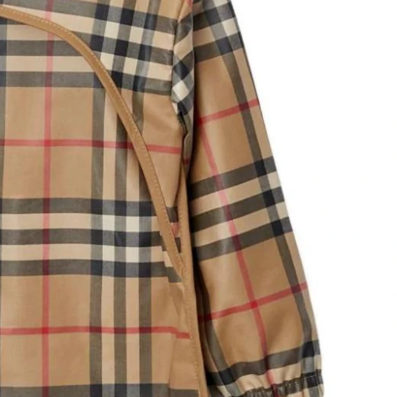 商品[国内直发] Burberry|博柏利T恤 童装 格纹休闲圆领套头长袖 米色 婴幼童,价格¥712,第7张图片详细描述