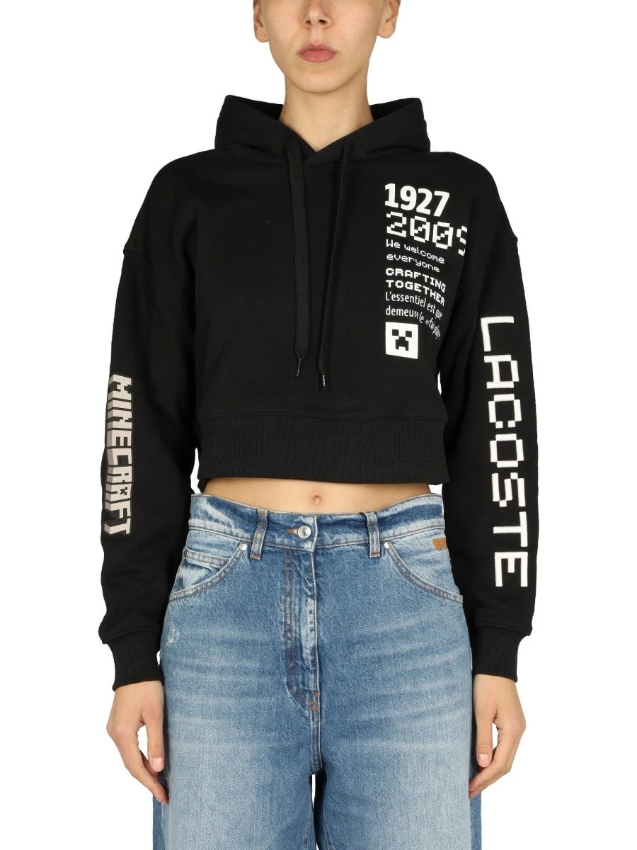 商品Lacoste|Lacoste 女士卫衣 SF7403031 黑色,价格¥1134,第6张图片详细描述
